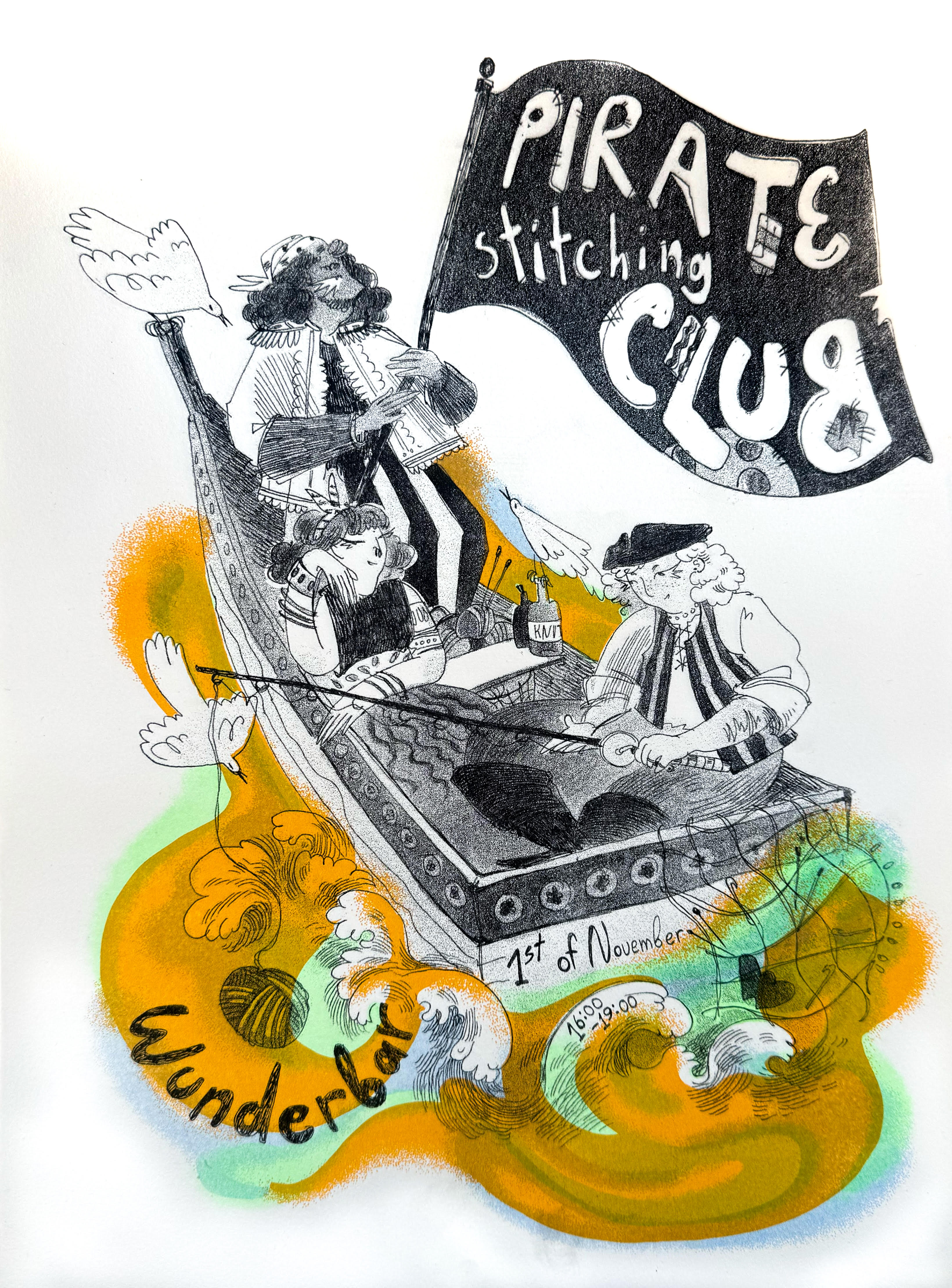 Pirate Stitching Club in WORM, Rotterdam
